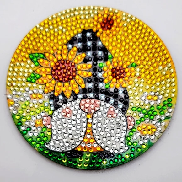 Sunflower 🌻 Plaid Hat Coaster - Picture 1 of 3